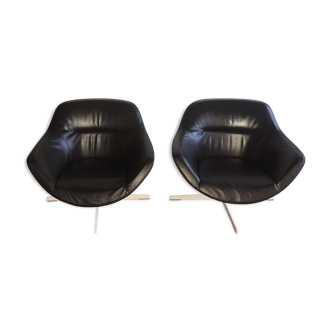 Set of 2 armchairs Auckland 277 designed by Jean Marie Massaud for Cassina