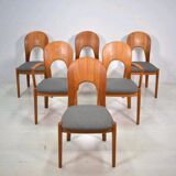Set 6 danish chairs by Niels Koefoed