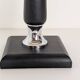 Leather and chrome lamp base