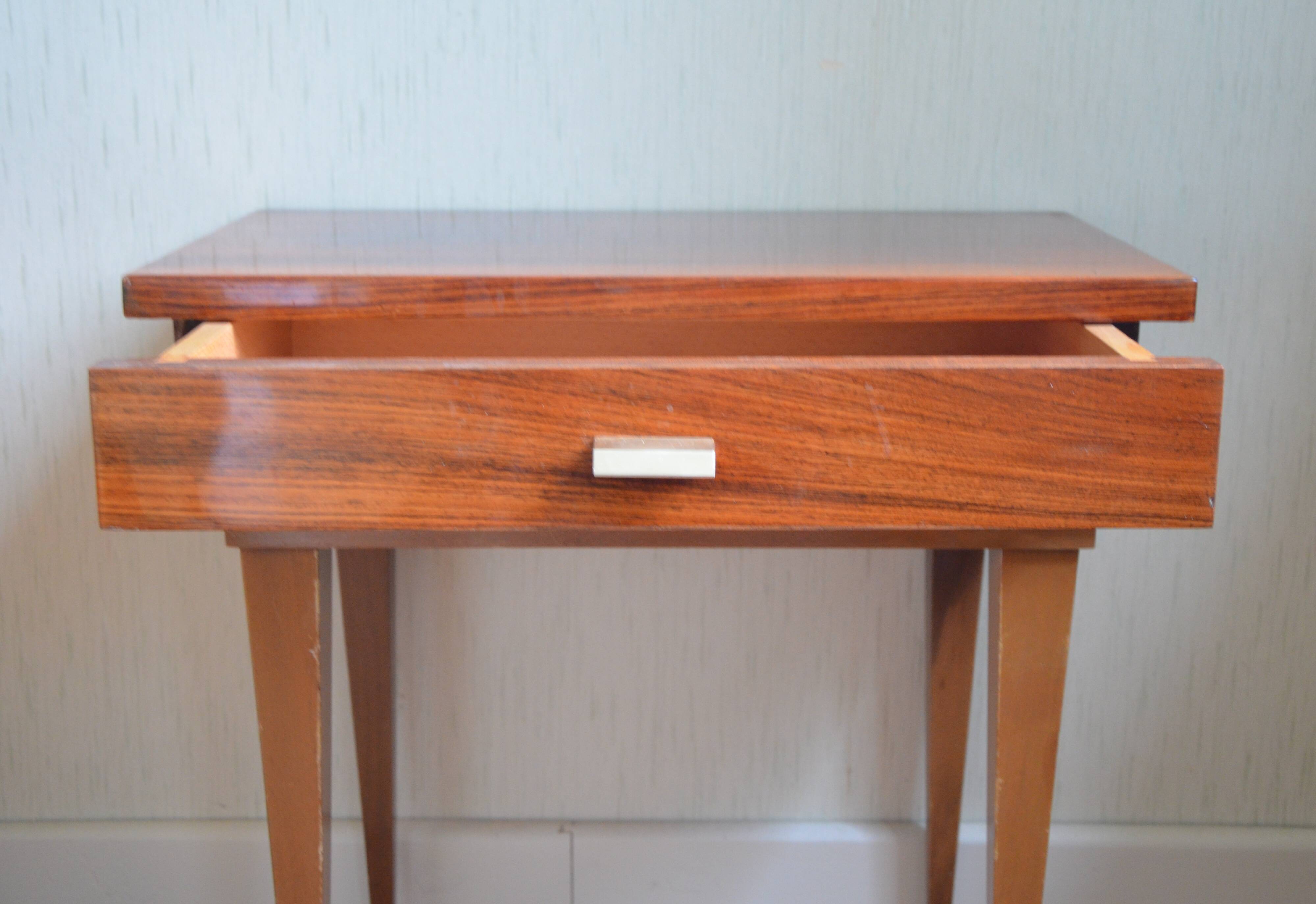 Lacquered wooden bedside