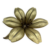Ashtray flower solid brass 1960s