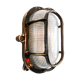 Antique Holophane wall lamp in patinated bronze
