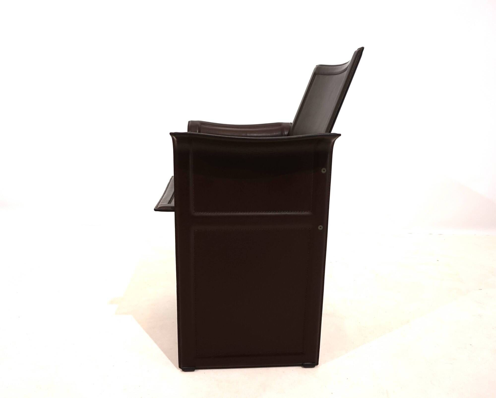 Set of 4 Matteo Grassi Korium dining/conference chairs by Tito Agnoli