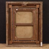 Painting signed G. Spangerberg and dated 1886, interior scene