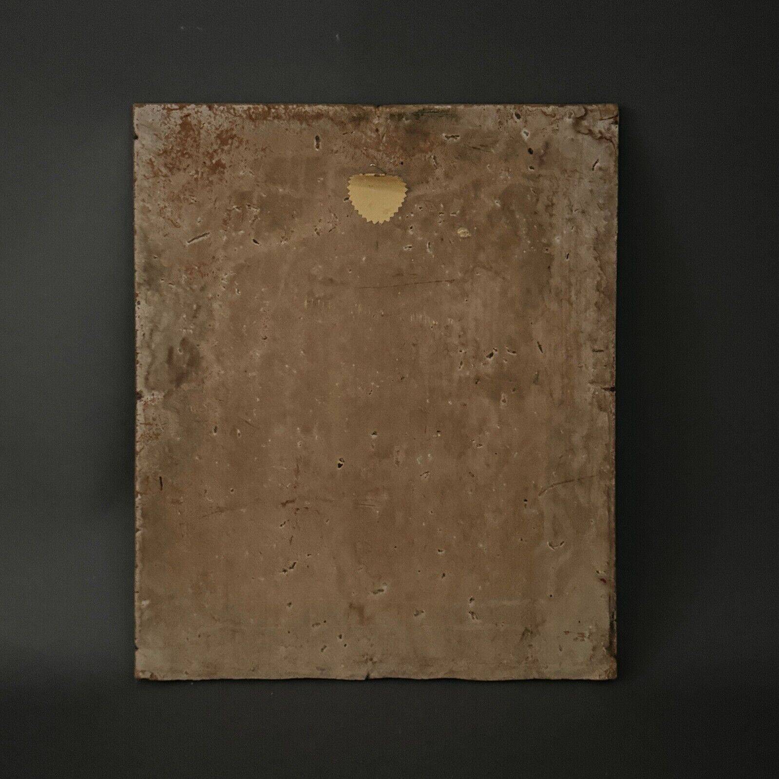 Oil on cardboard fishing boats at the quayside 20th century by Moufunt