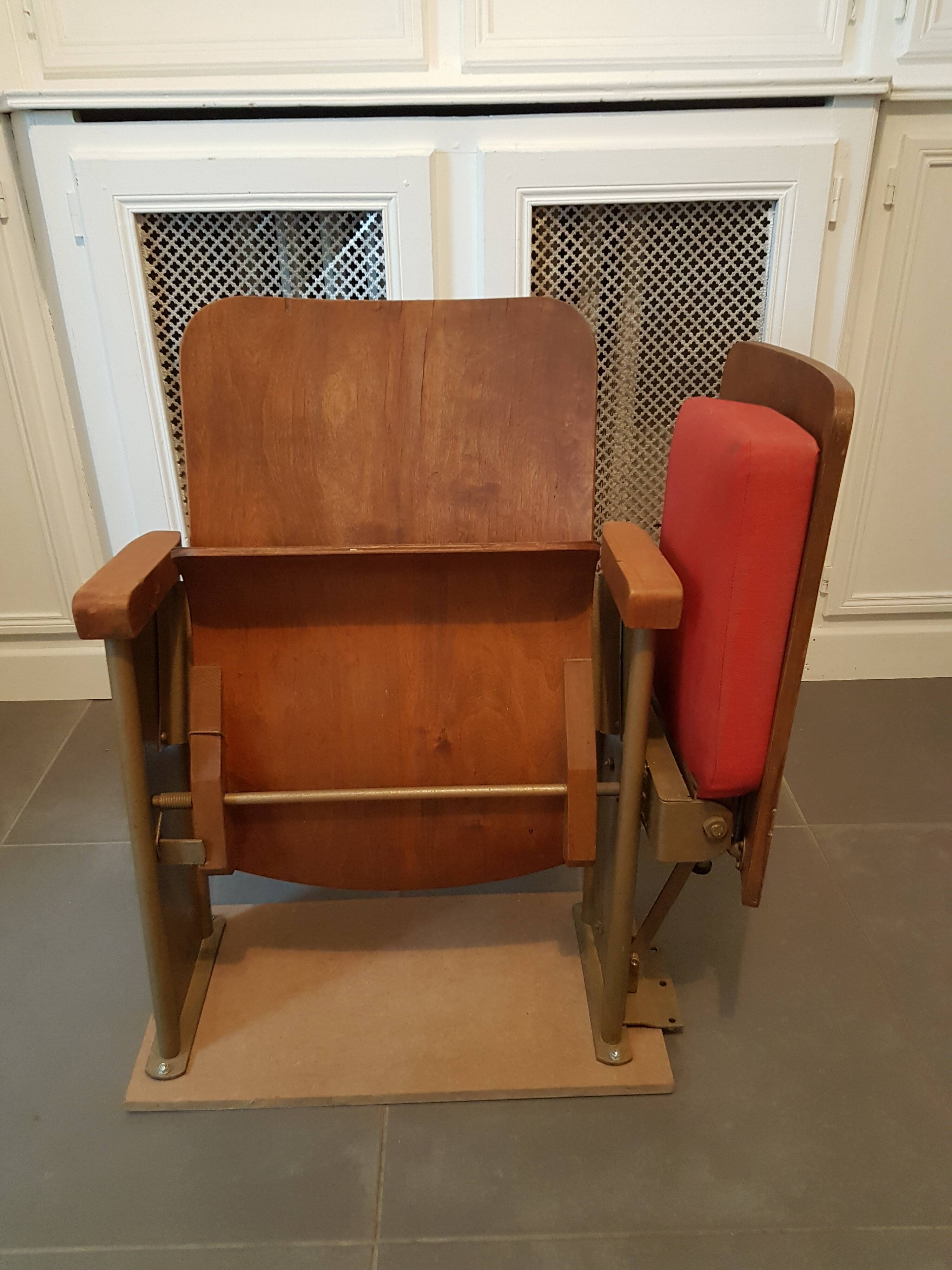 Vintage cinema seat