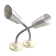 Cogit pair of vintage lamps, workshop, loft, lab, 1950s/60s
