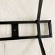 Wall-mounted coat rack with 12 hooks in handcrafted wrought iron