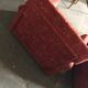 Set of 2 red Mid-Century fabric armchairs, 1960s — complete restoration