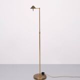 Herda Brass halogen swing arm Floor lamp 1980s
