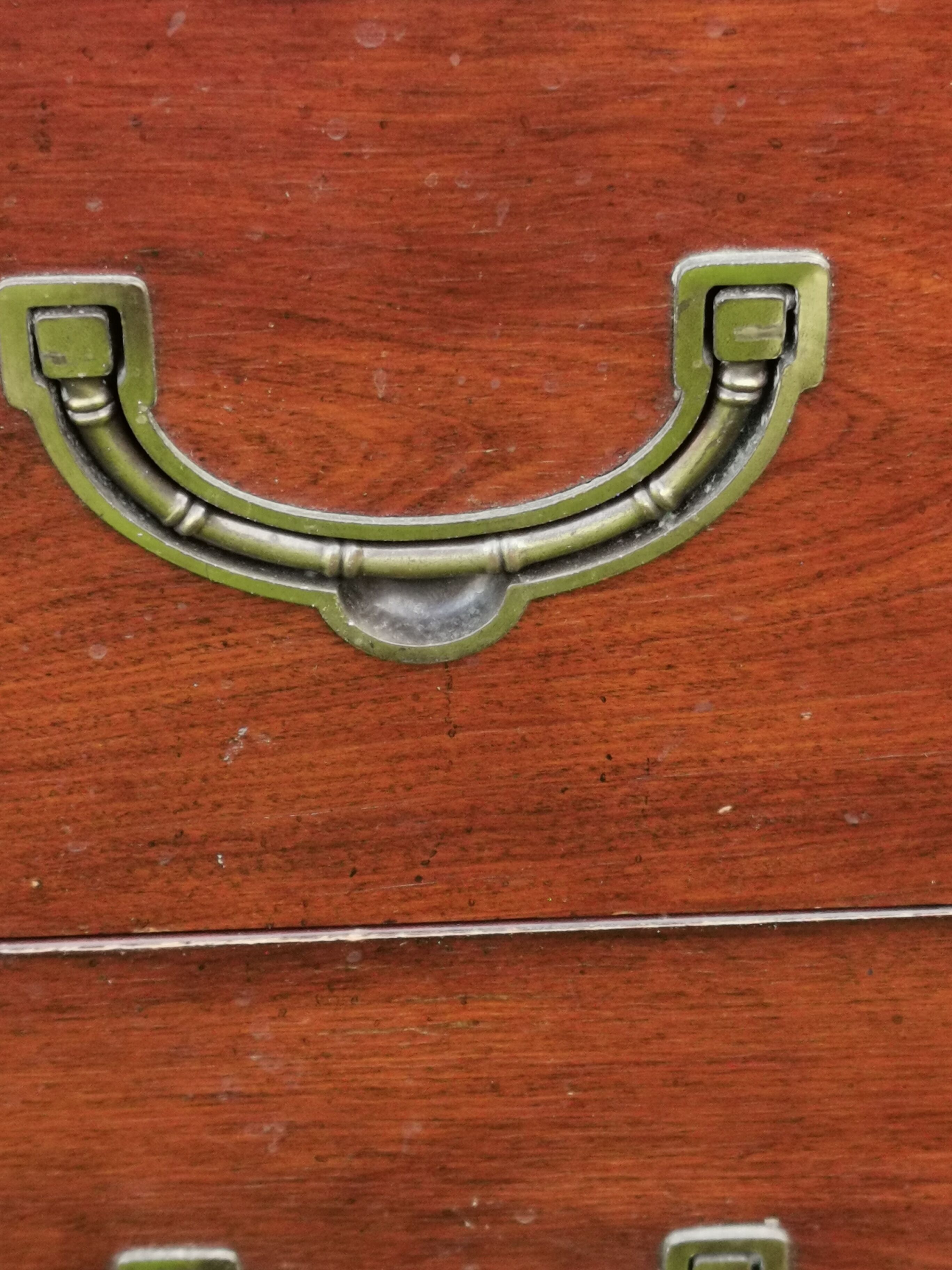 Navy dresser, solid mahogany, National Airy, with handles