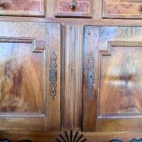 19th century Dauphinois sideboard in cherry wood, 2-part sideboard