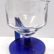Pichet en verre transparent et bleu postmoderne, Italie
