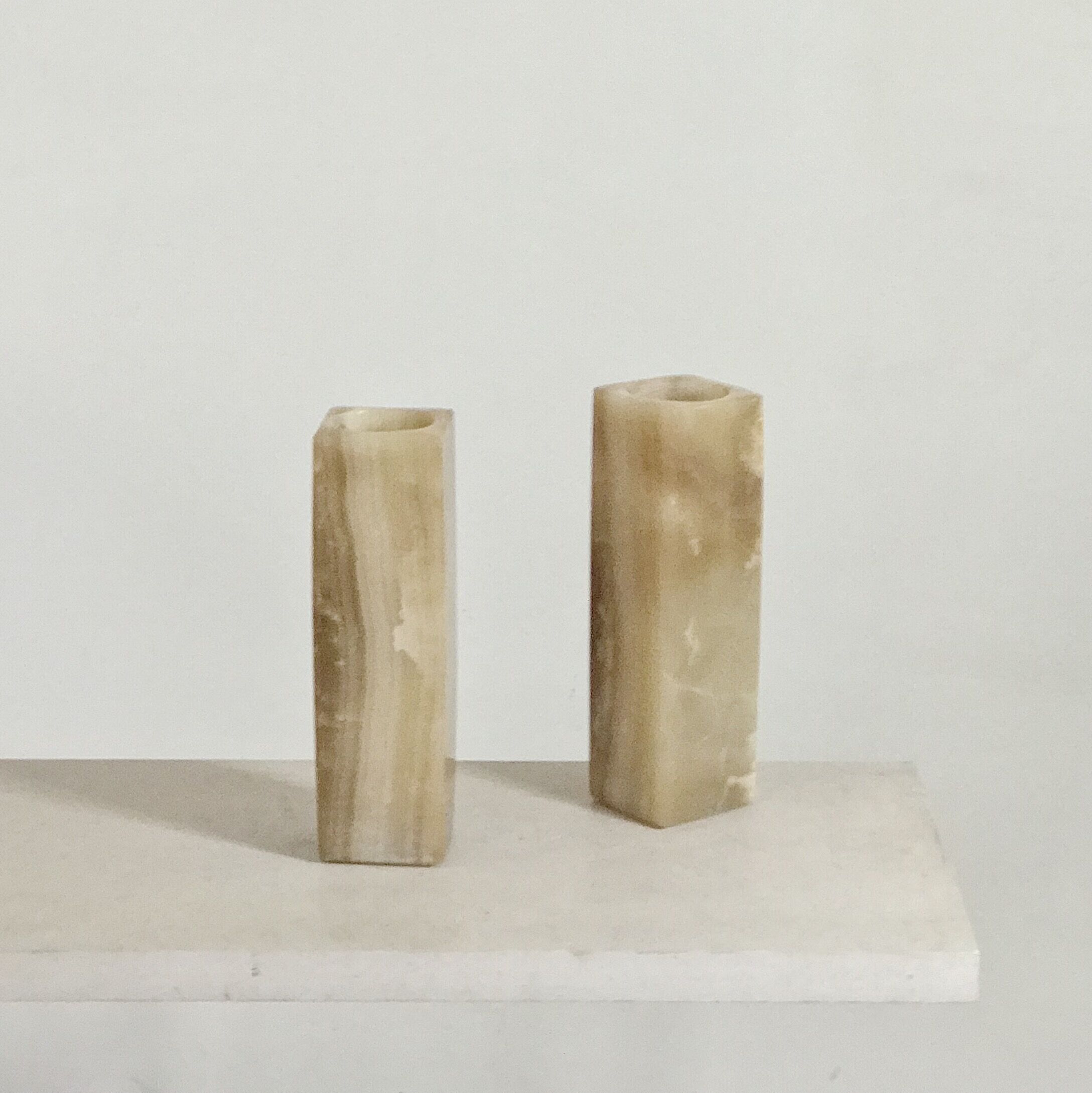 Pair of vases, Italian Alabaster 1960