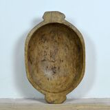 Hand-carved Hungarian dough bowl, circa 1900