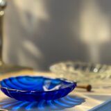 2 glass shell butter dishes.