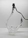 Swan lamp in Bayel crystal, French vintage elegance.