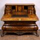 Important Dutch curved commode from the Louis XV period, in marquetry.