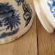 4 tasses anciennes Sté Céramique Maestricht Boerenhoeve bleues
