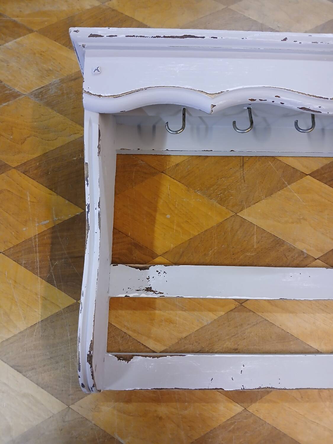 Étagère murale ancienne en bois