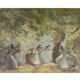 Peinture, huile sur toile, Les danseuses, signé Spadolini, début du XXème s