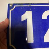 Old enamelled plaque number 12