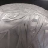 Art Deco hanging bowl in glass paste with floral pattern