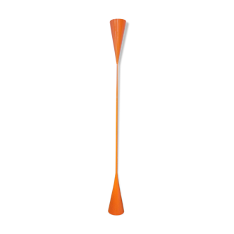 Hourglass orange floor lamp postmodern 1980