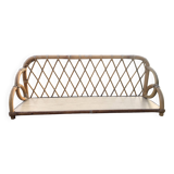 Vintage rattan shelf