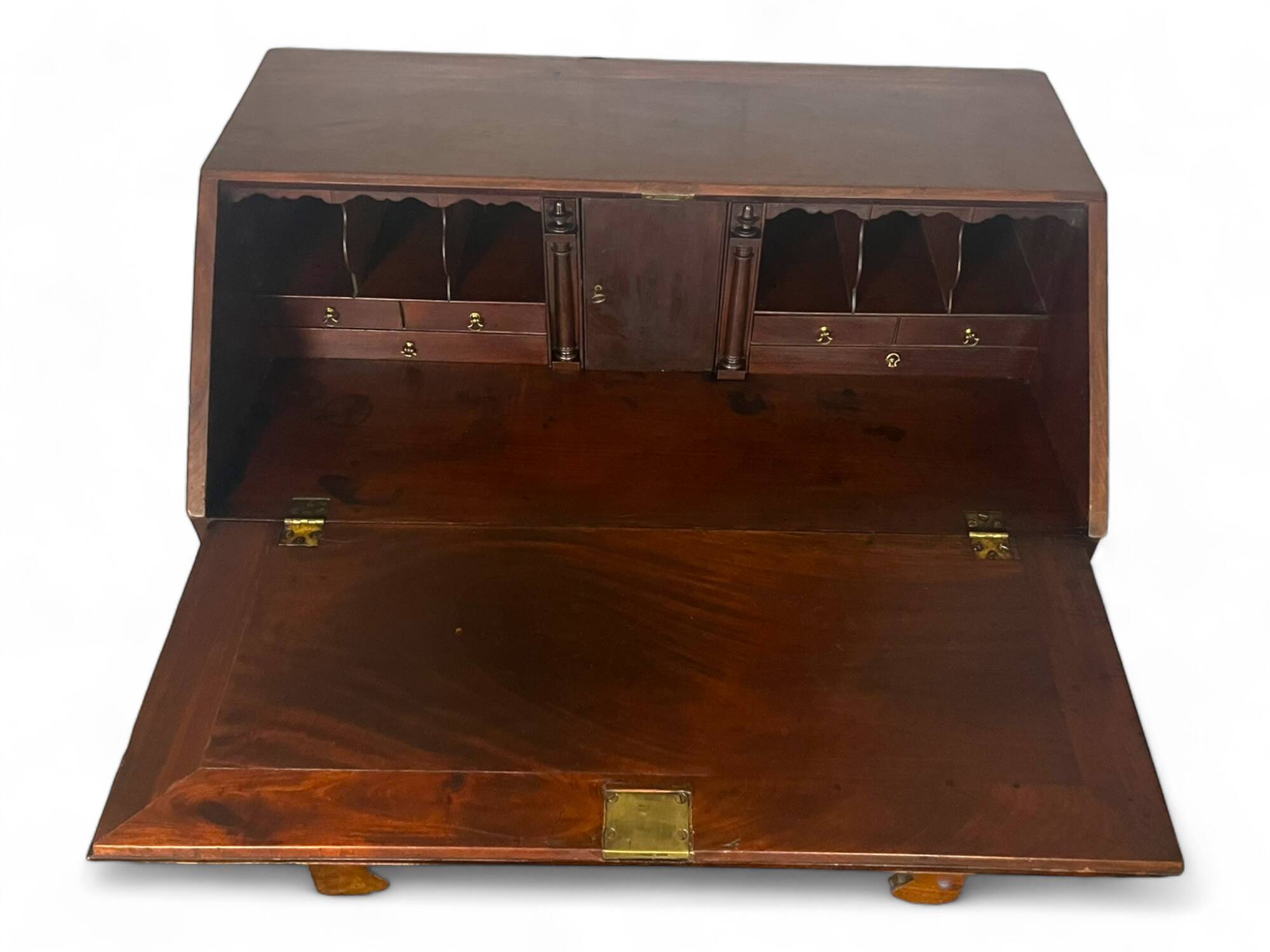 English mahogany sloping chest of drawers - England 18th - George III