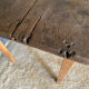 Oak farmhouse table Late nineteenth original patina