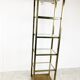 Brass illuminated wall unit by Belgochrom, 1970s