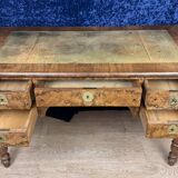 Very beautiful Louis Philippe period desk in burr walnut circa 1830