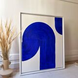 Electric blue textured board