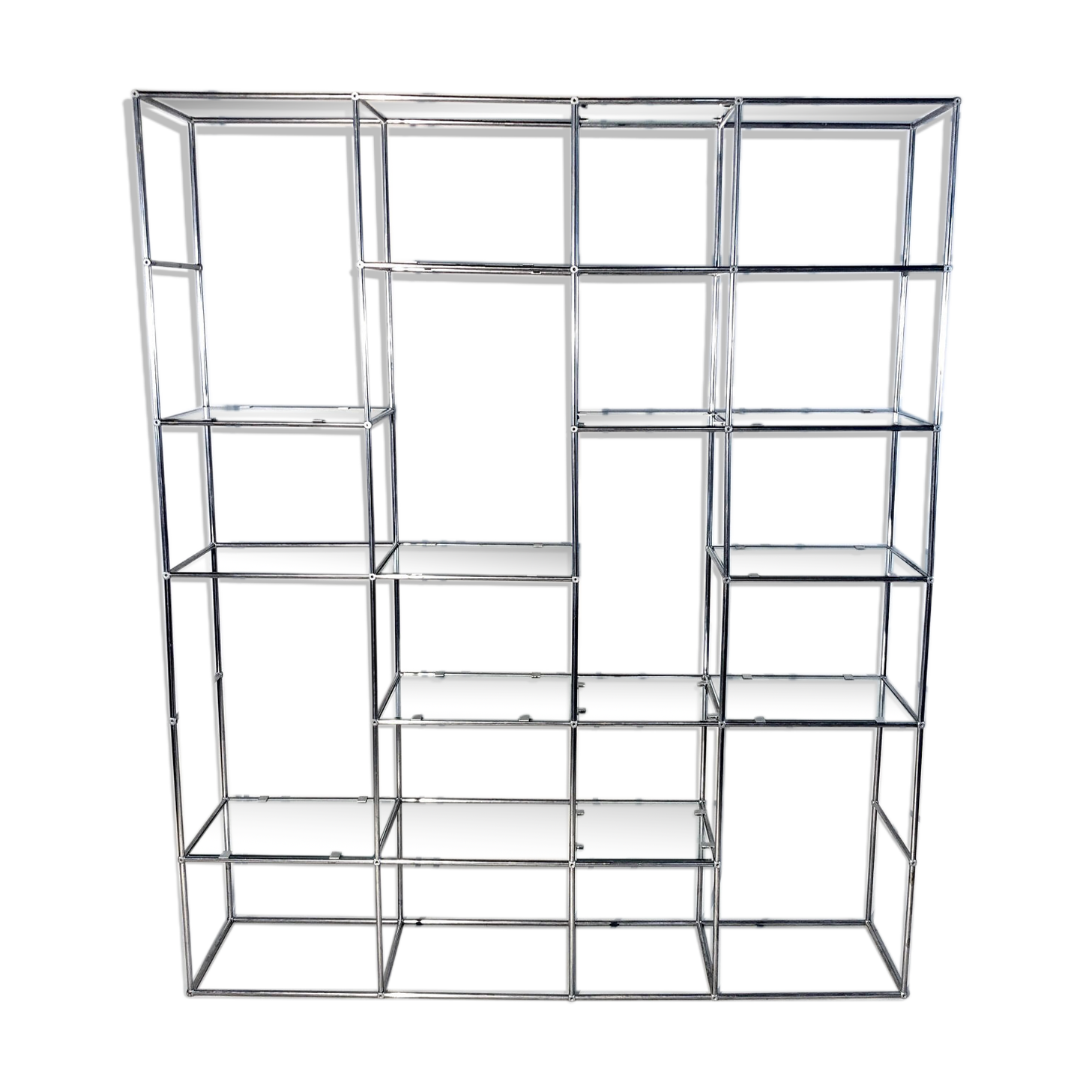 1970 chrome tubular shelf