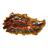 Plat "feuille" en céramique de Vallauris