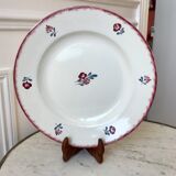 Plat rond Digoin Sarreguemines modèle "Line" années 20-30