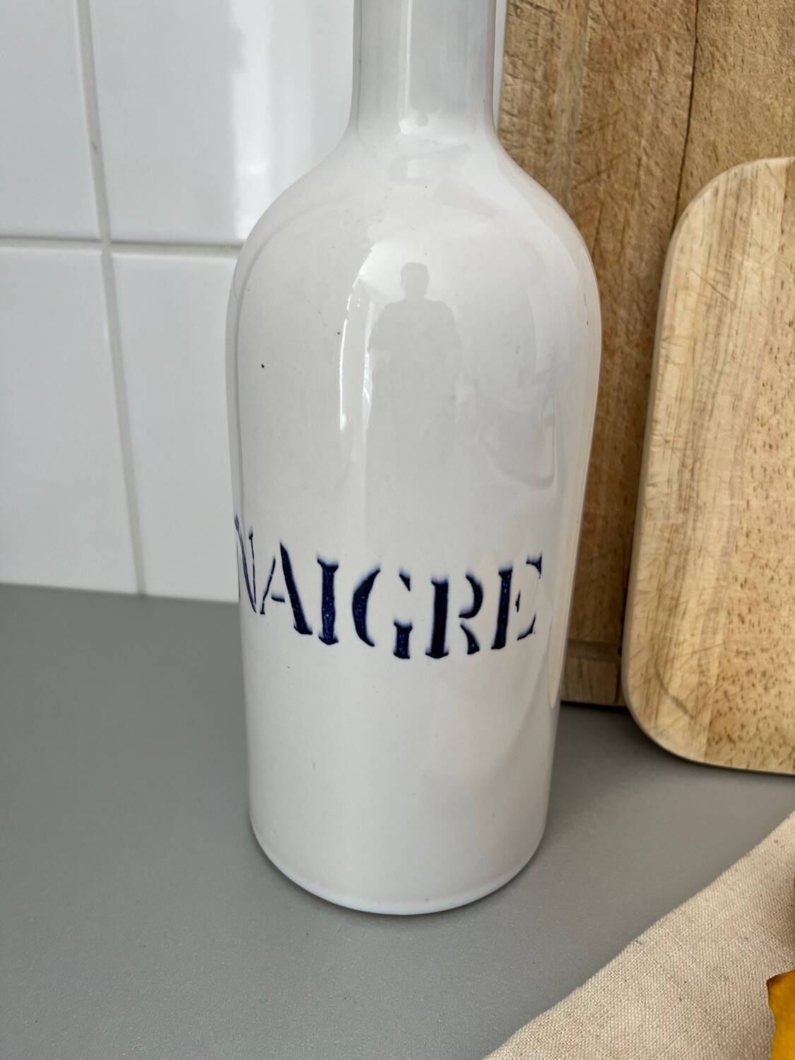 Bouteille « vinaigre » céramique Charolles