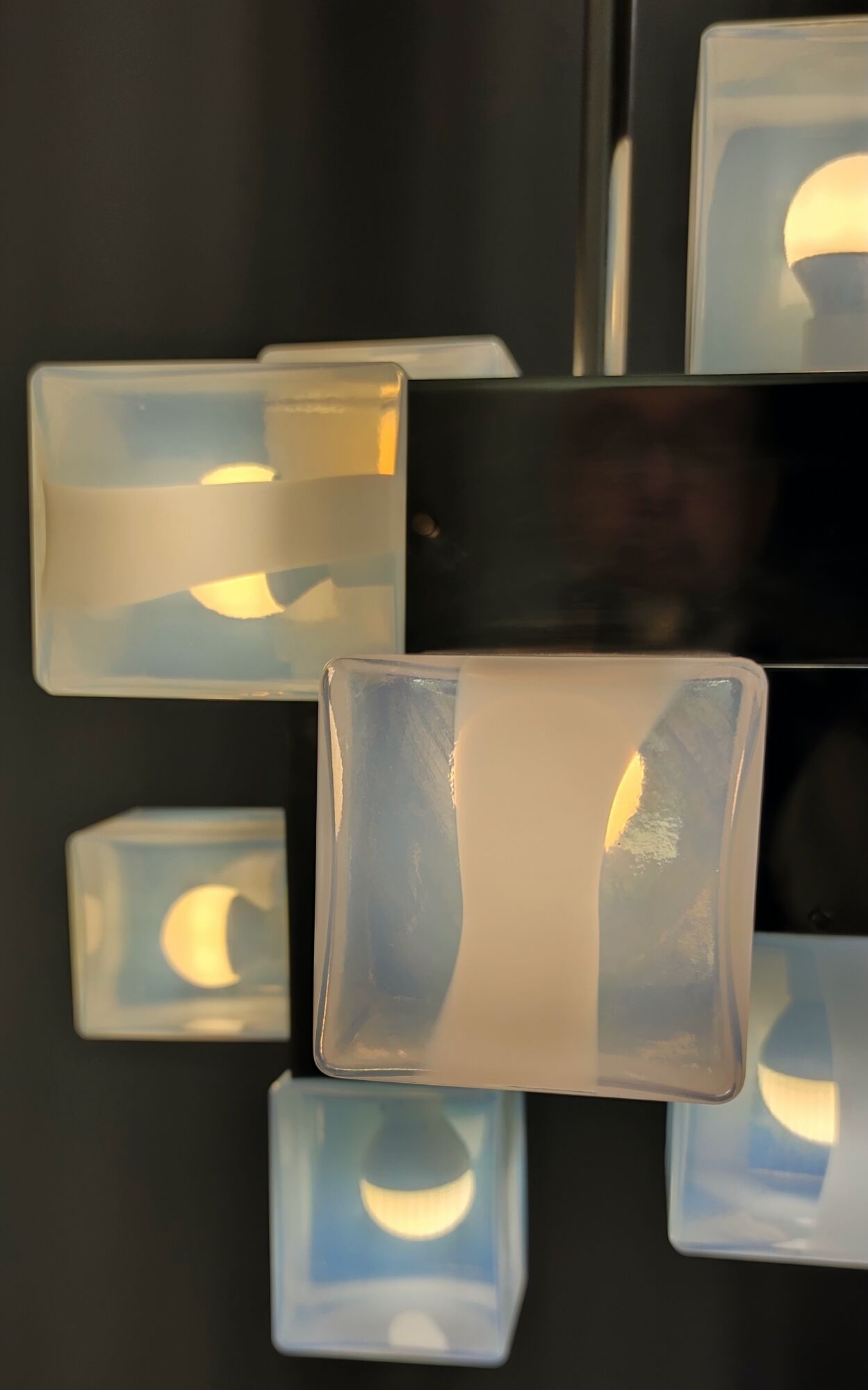 Ten-Light Mid-Century Modern Murano Glass Chandelier by Carlo Nason for Mazzega