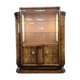 Armoire / vitrine art déco vintage avec lampes intégrées