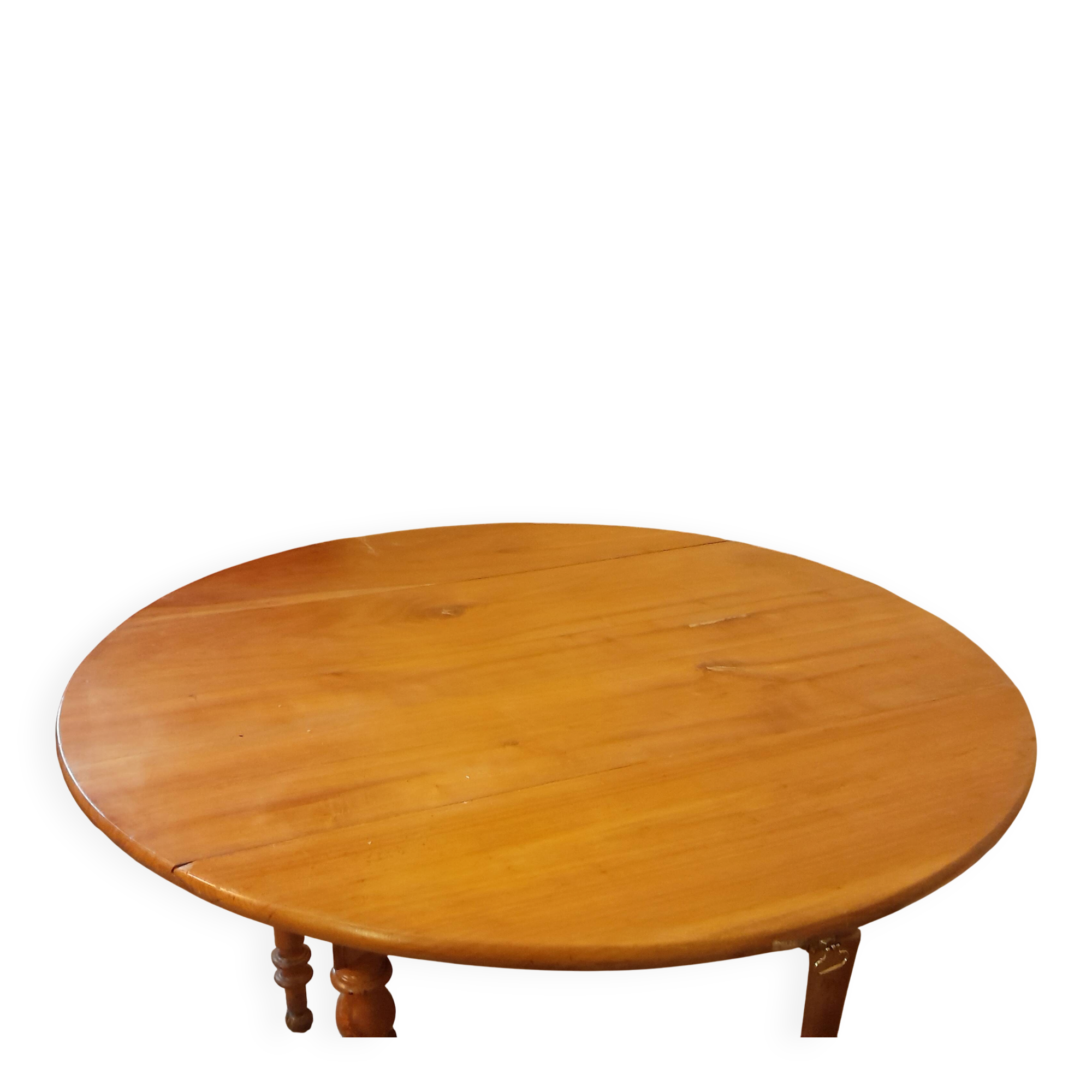 Round table with 2 flaps, 1930s/1950s.