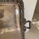 Large silver-plated copper serving tray from the 19th century - 80 x 48 cm