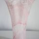 Vintage light pink baby vase mid-century in thick Murano glass, Italy, 2000s.