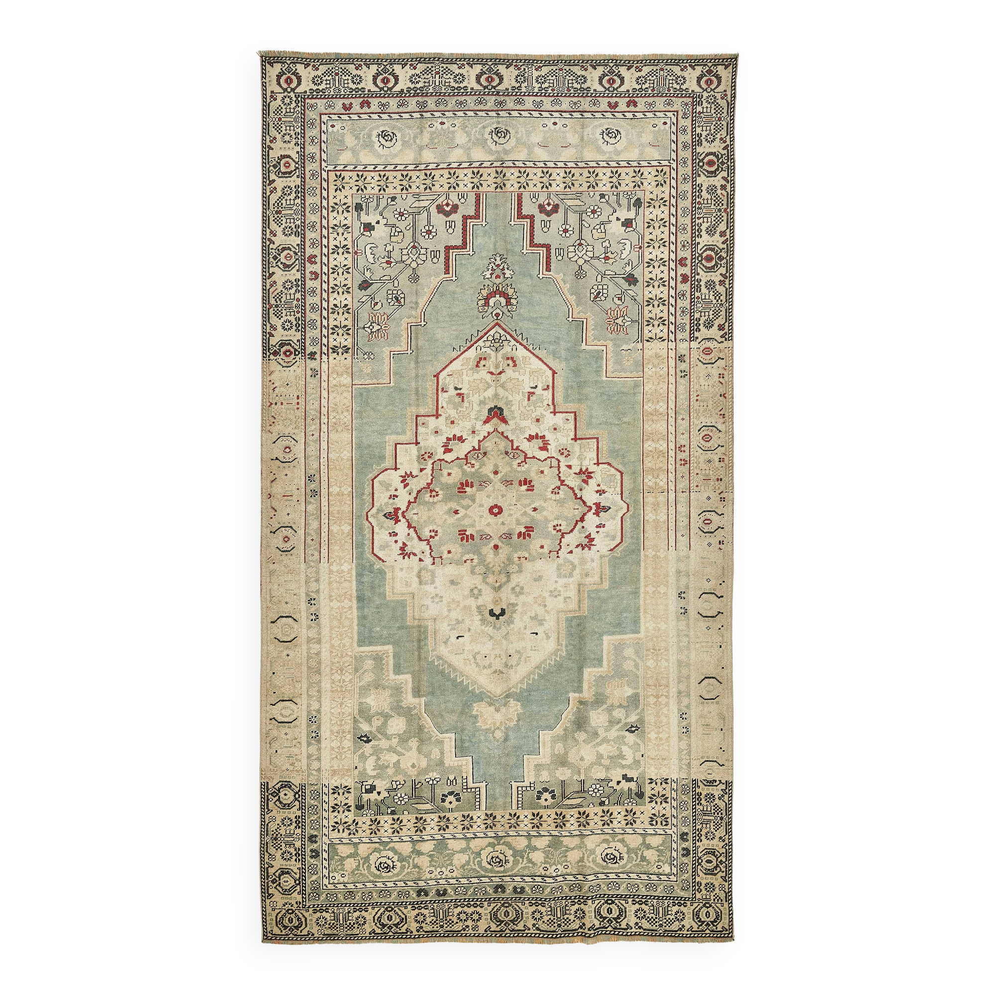Turkish Vintage Anatolian Rug 172 cm x 317 cm