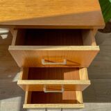 Vintage Scandinavian Formica Desk with 3 Drawers from the 70s