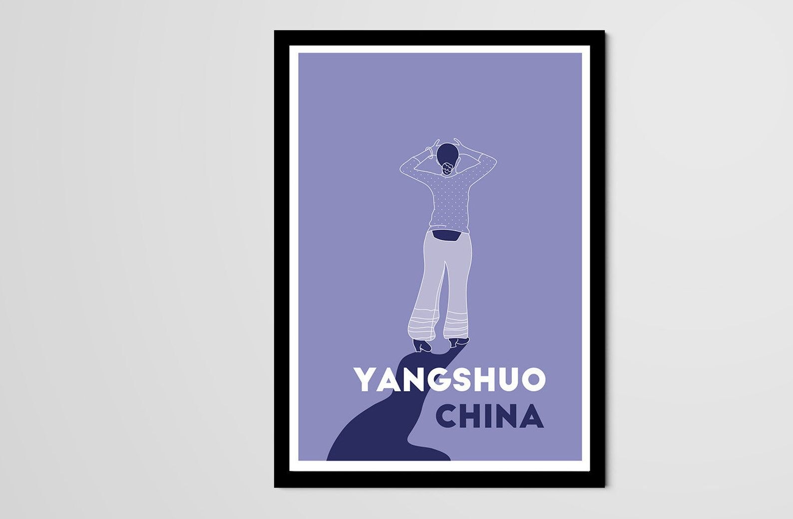 Illustration ménade Yangshuo China