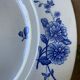 Assiette décor floral bleu KG Luneville