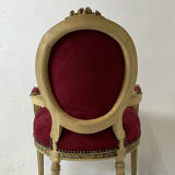 Louis XVI style medallion armchair
