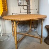 Large rattan table