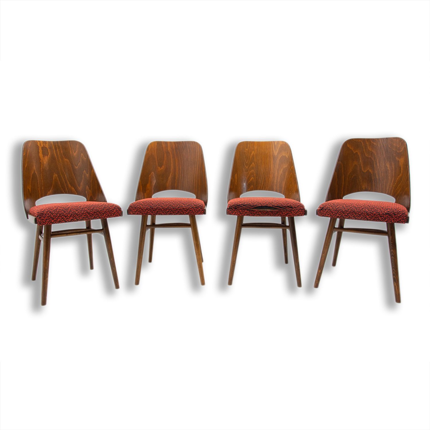 4 mid century dining chairs by Radomír Hofman, 1960´s, set of 4